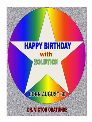 cover image of BORN AUGUST 30